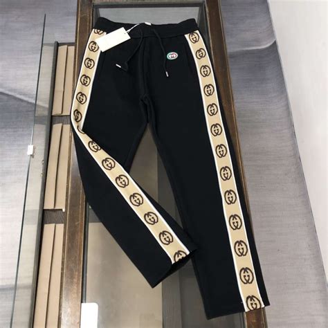 gucci sweatpants fake|brand new Gucci sweatpants.